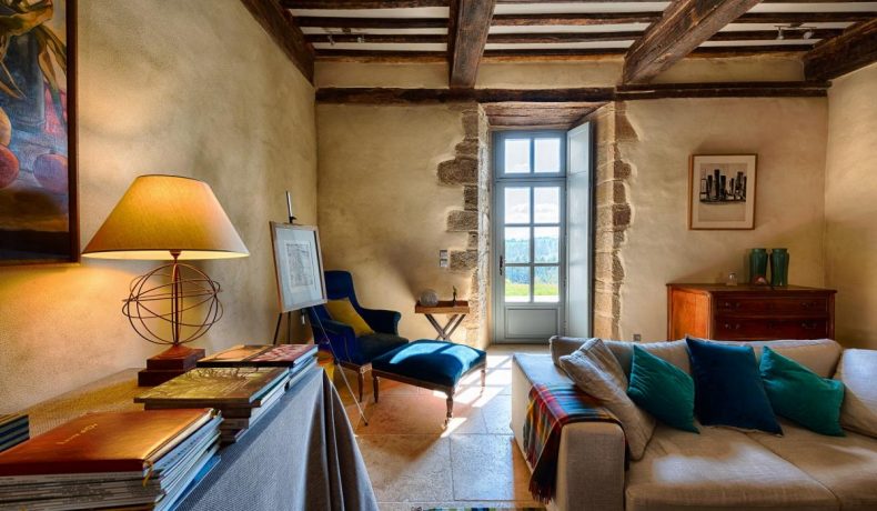Porte fenêtre bois avec volet intérieur