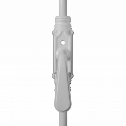 Crémone béquille blanche